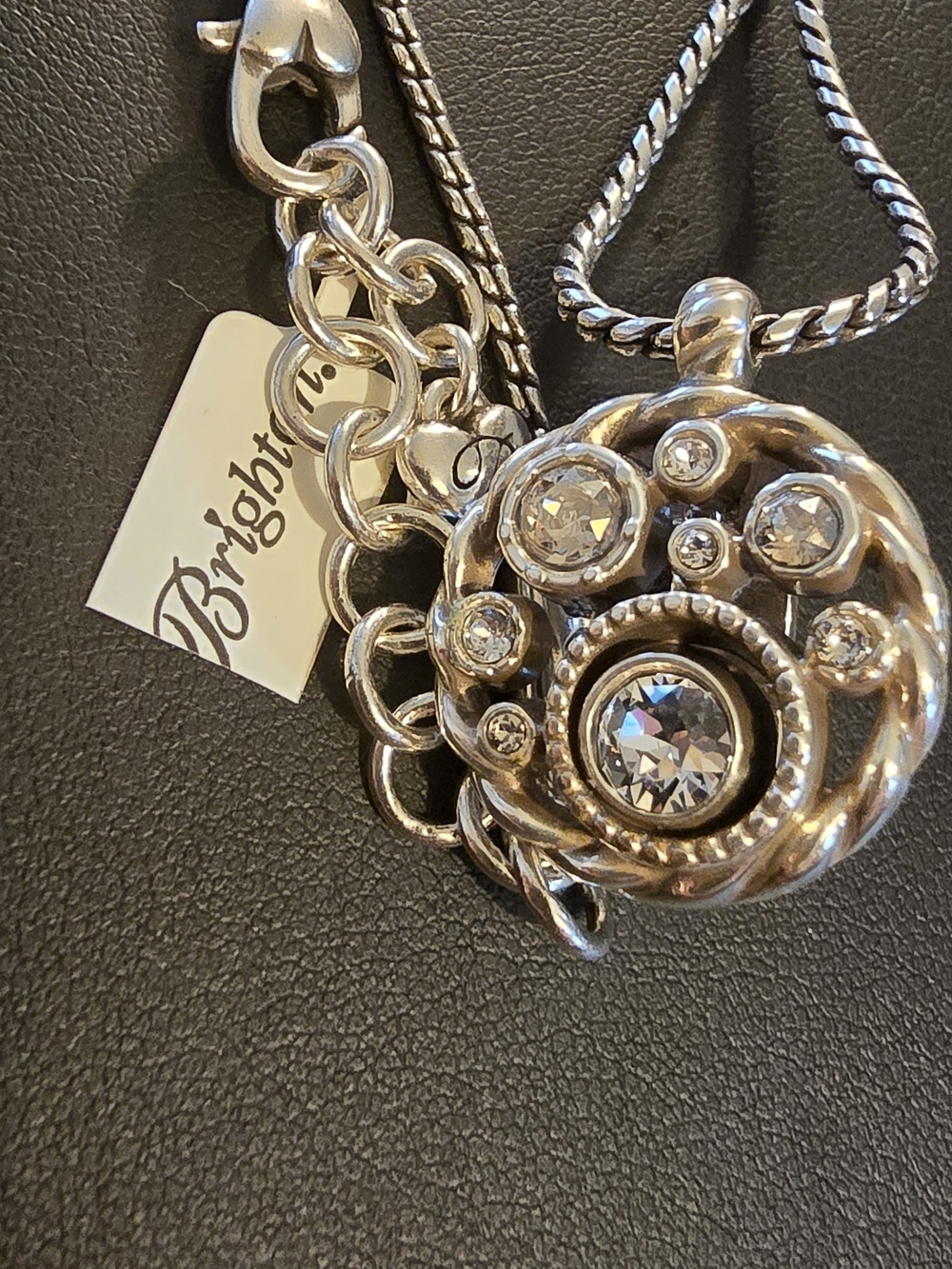 RARE retired Brighton Halo Badge Clip ID Lanyard Necklace. NWT